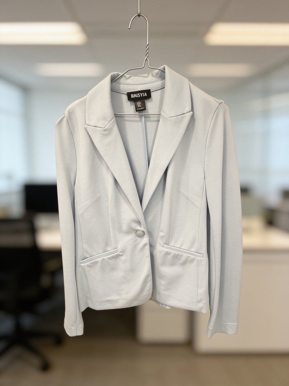Bailey 44 Light Blue Single-Button Blazer
